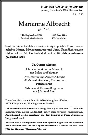 Profilbild von Marianne Albrecht