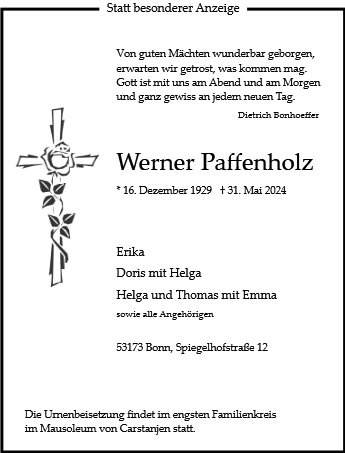 Profilbild von Werner Paffenholz